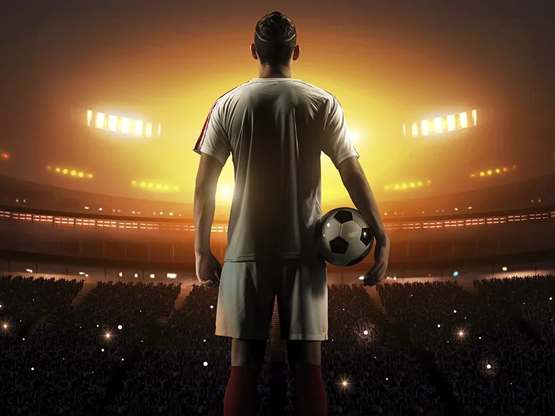 Miniatura con motivo futbolístico publicada por el operador junto a su material promocional.